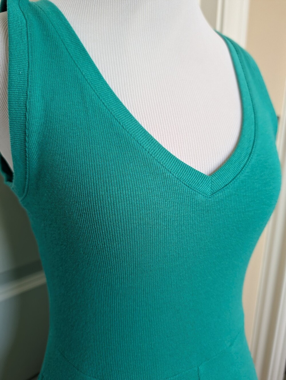 a new day Teal V-Neck Midi Dress - Picture 2 of 4